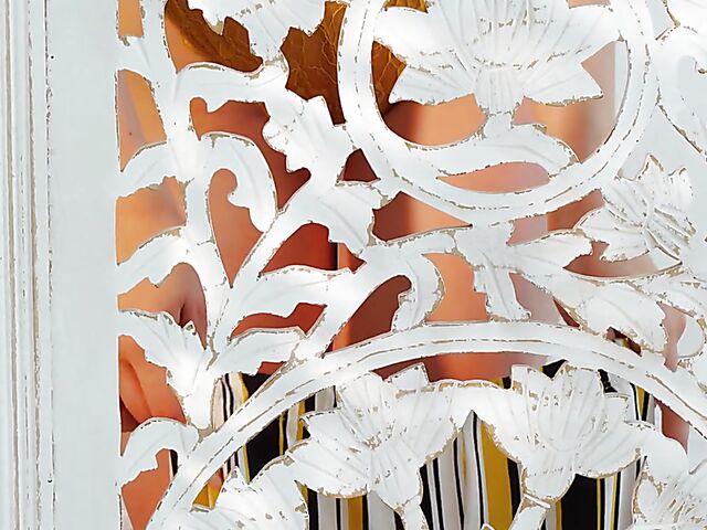 Short hair big tits model Jay Marie stripping nude and posing in the mirror