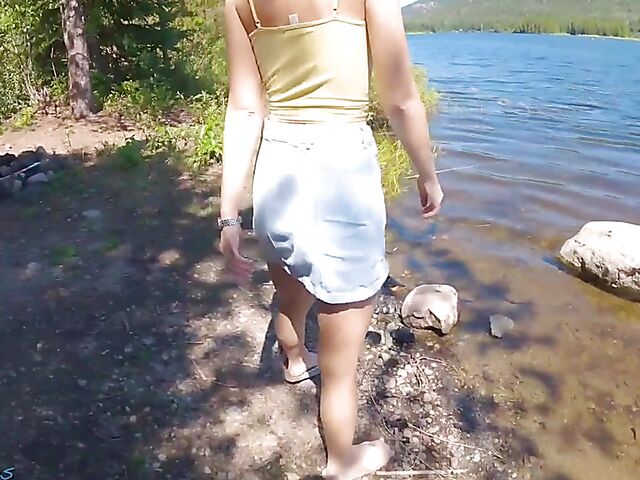 BTS vlog and POV fuck with blonde pornstar Sky Pierce