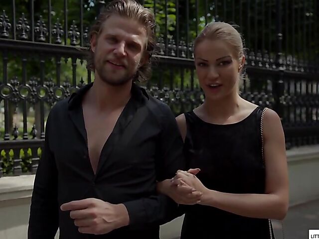 Little Caprice and Cherry Kiss spin the bottle and have a nice euro foursome