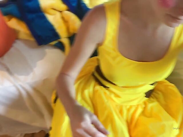 Pikachu cosplay anal with teen Hannah Hawthorne