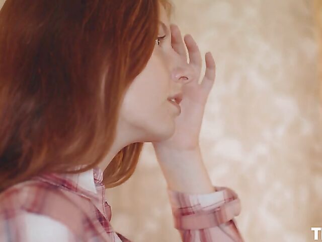 Sienna - Redhead solo tits and pussy pumping