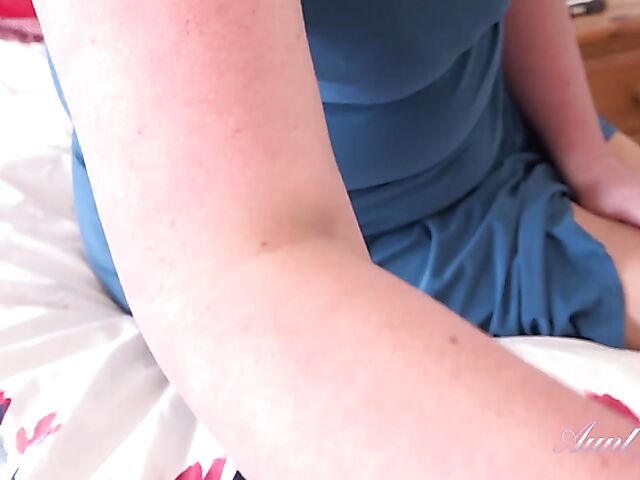 Mature dirty talk and POV play with 47-year-old Candy