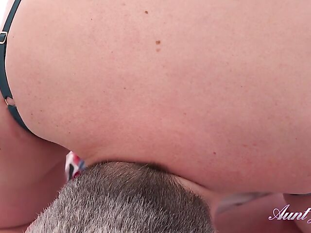 Mature dirty talk and POV play with 47-year-old Candy