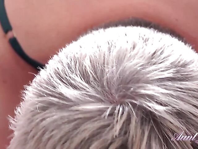 Mature dirty talk and POV play with 47-year-old Candy