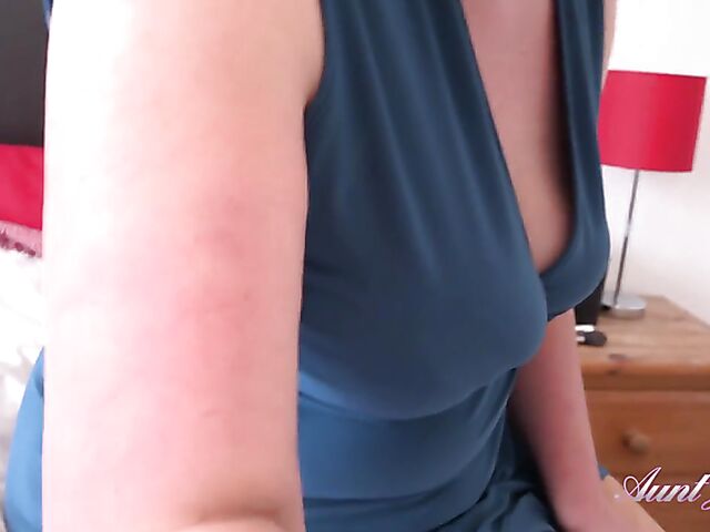 Mature dirty talk and POV play with 47-year-old Candy