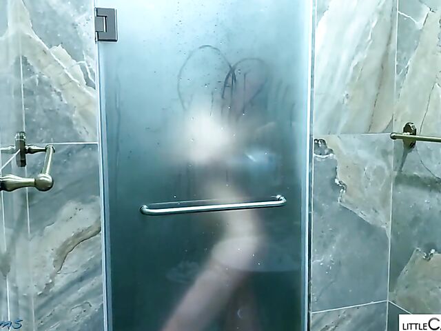 POV shower blowjob with wet girl Stella Flex