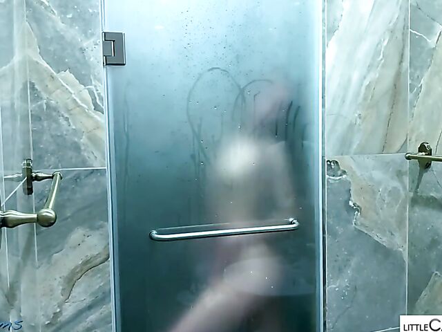 POV shower blowjob with wet girl Stella Flex