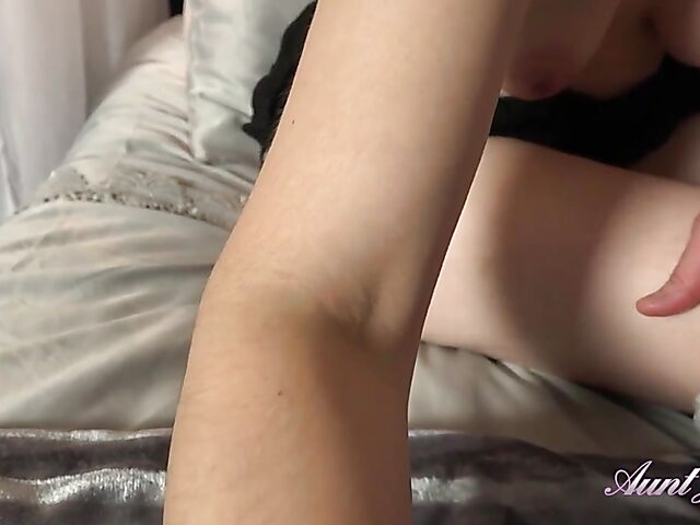 Cute MILF Aurora gives you what you want in her bedroom