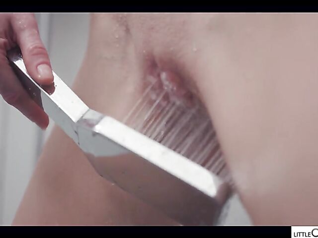 Shower solo and vibrator masturbation with graceful Nancy Ace