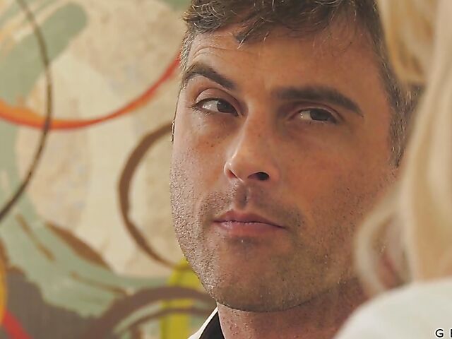 Blonde shemale nurse Kayleigh Coxx loves doctor's cock