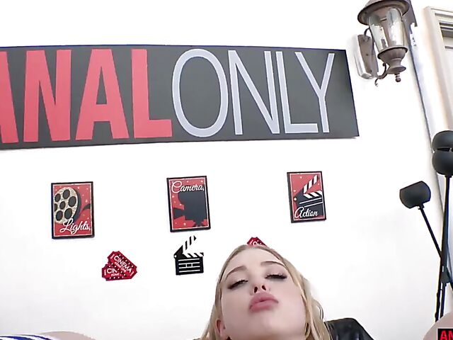 Blue thong anal and deepthroat with Chloe Cherry