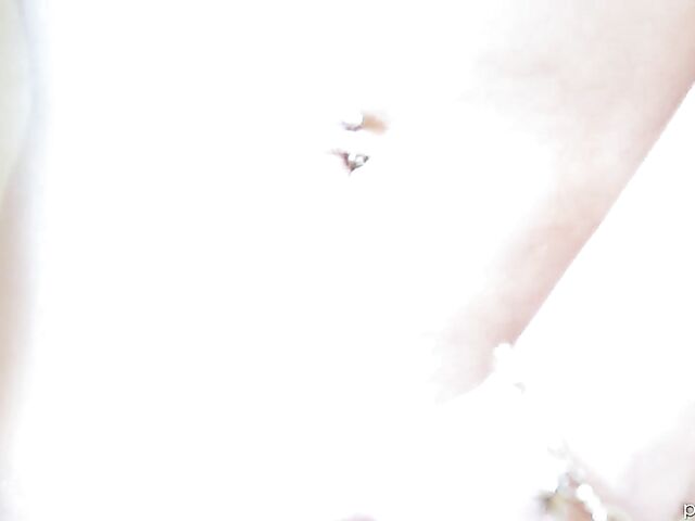 Harlow West comes to let him play with her shaved pussy after shower