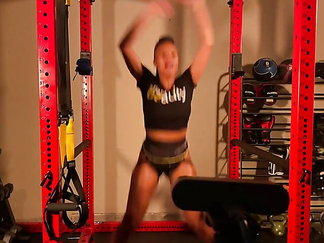 Jet Setting Jasmine's gym fuck fantasy with King Noire