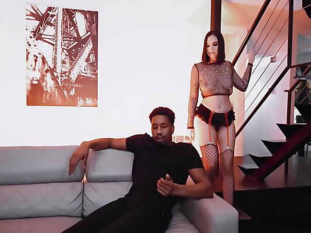 Real hardcore interracial porn with Violet Starr