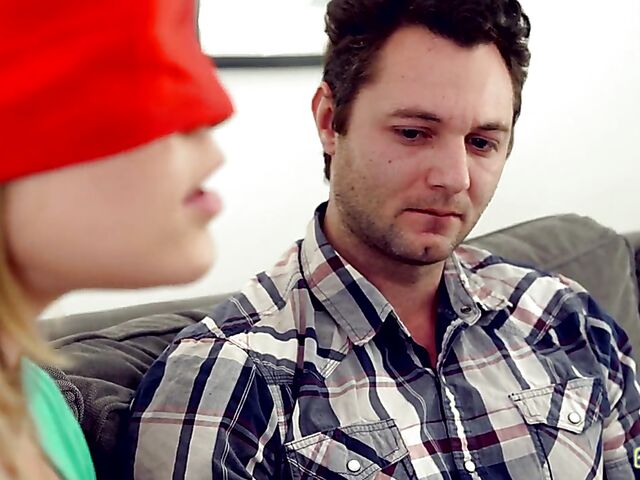 Katie Kush - Blindfolded step sister fuck game with her brother