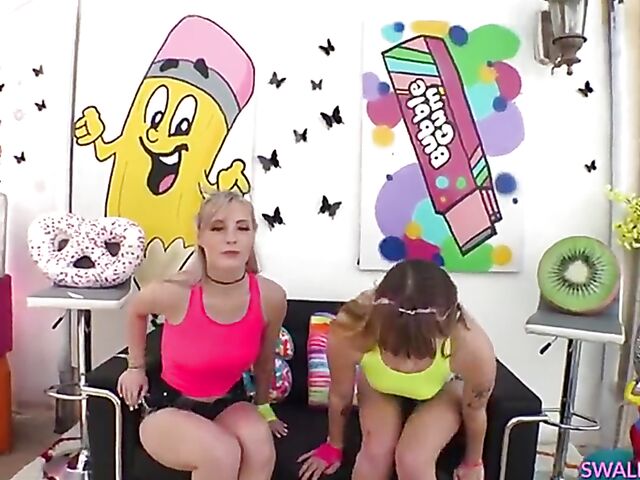 Angel Youngs & Jamie Jett - Two girls deepthroat and ass lick