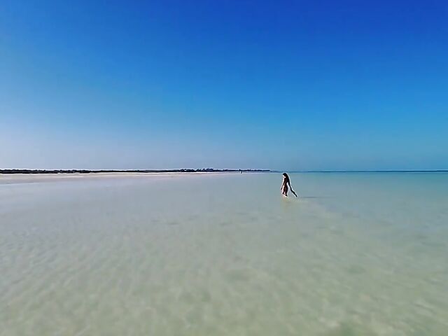 Beach solo with beautiful Asian babe Irene Rouse