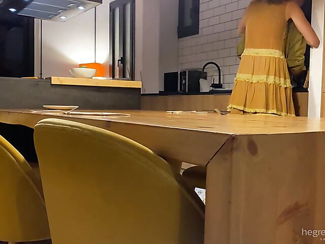 Sali & Quin - Dinner for too and table fuck from above