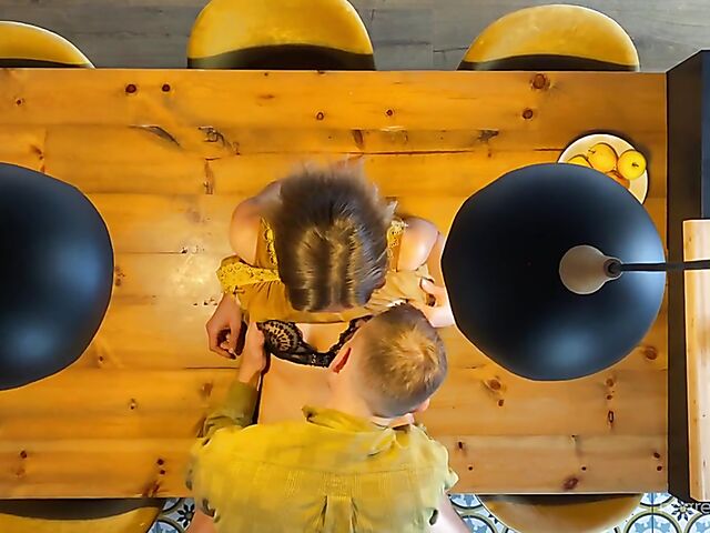 Sali & Quin - Dinner for too and table fuck from above