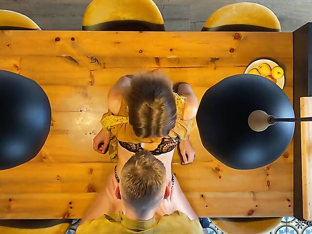 Sali & Quin - Dinner for too and table fuck from above