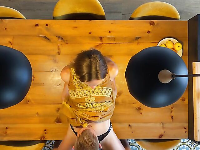 Sali & Quin - Dinner for too and table fuck from above