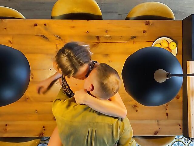 Sali & Quin - Dinner for too and table fuck from above