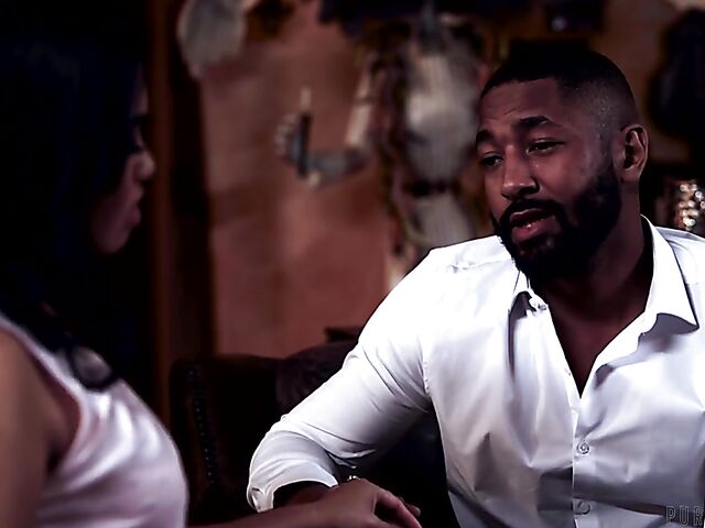 Asian and black interracial with Cindy Starfall and Dillon Cox