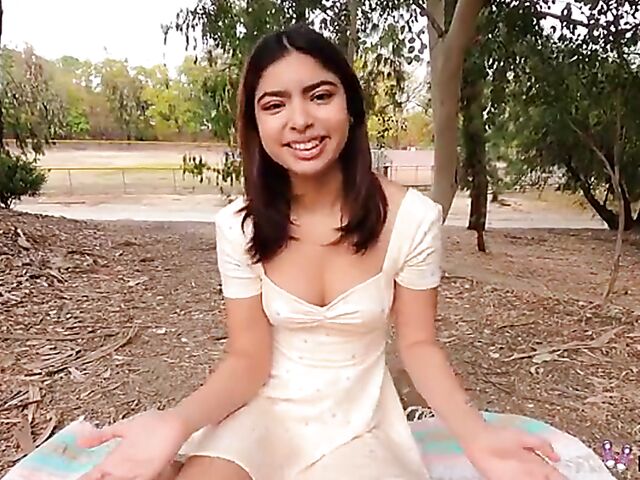 Young latina Hazel Heart does wild things POV style