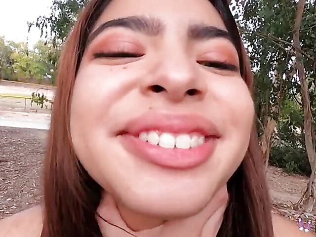 Young latina Hazel Heart does wild things POV style