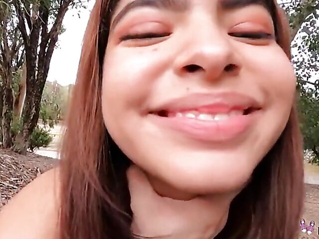 Young latina Hazel Heart does wild things POV style