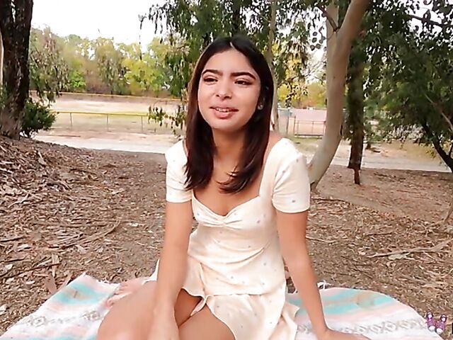 Young latina Hazel Heart does wild things POV style