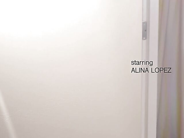 Alina Lopez - Seductive latina babe in red lingerie solo