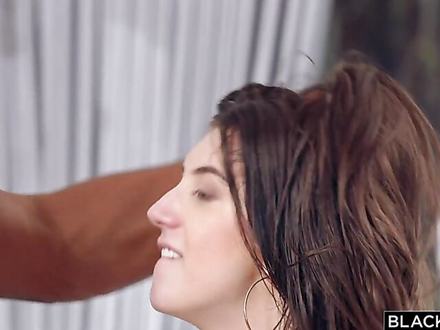 The best interracial anal with white black cock lover Lina Luxa