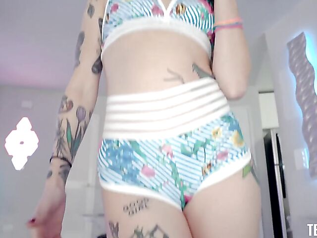 Latina blowjob and face fuck with tattooed Vanessa Vega