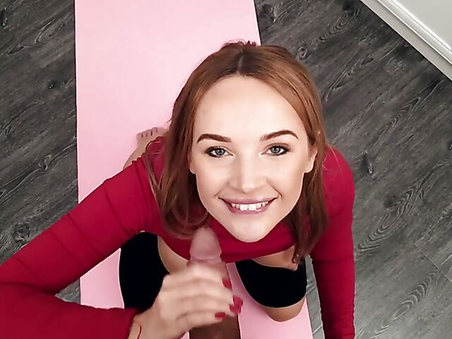 Yoga sex POV with nice-looking babe Kaisa Nord
