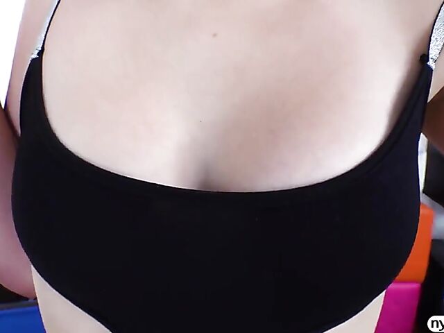 FFM teen ass licking and pussy fucking action with Angel Youngs and Jamie Jett