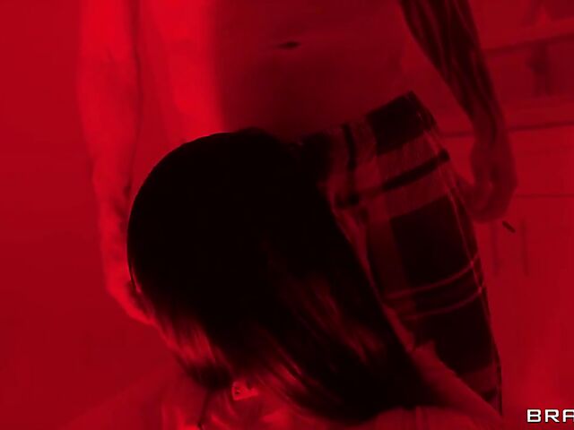 Scott Nails' hot threesome experience with devilish Judy Jolie and angelic Skye Blue