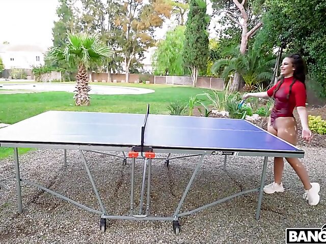 Outdoor big booty action with amazing Ariana Van X