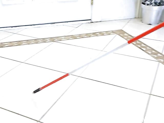 Dirty old man pretends to be blind and spies on Ava Madison in the shower to fuck her wet snatch afterward