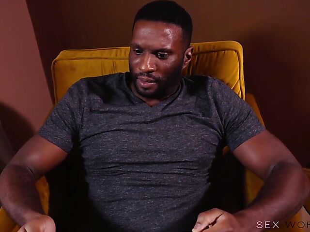 Zuzu Sweet - Brunette interracial session in lace lingerie with her black sugar daddy