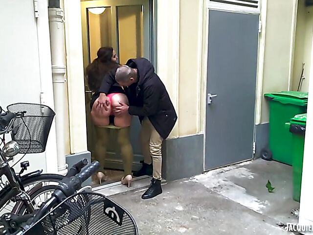 Panties and pantyhose threesome with fat ass girl Aurore