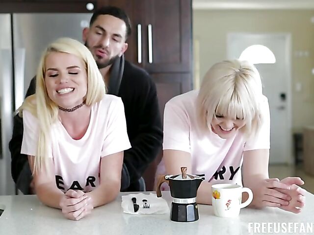 Blonde FFM  freeeuse threesome with Nikki Sweet and Sabrina Snow