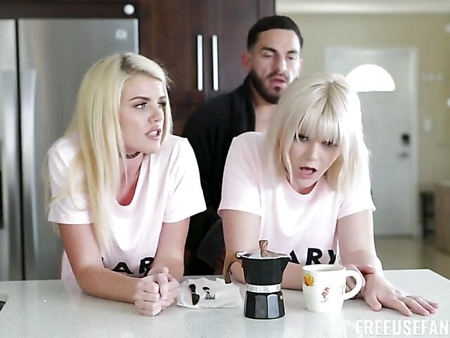 Blonde FFM  freeeuse threesome with Nikki Sweet and Sabrina Snow