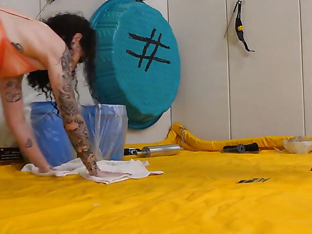 BDSM sex and domination with tattooed slave girl Lydia Black