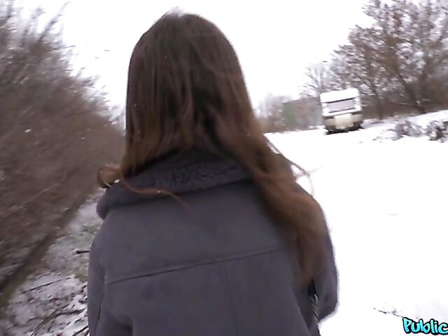 Public pick up and sex for cash with slutty Mary Jane