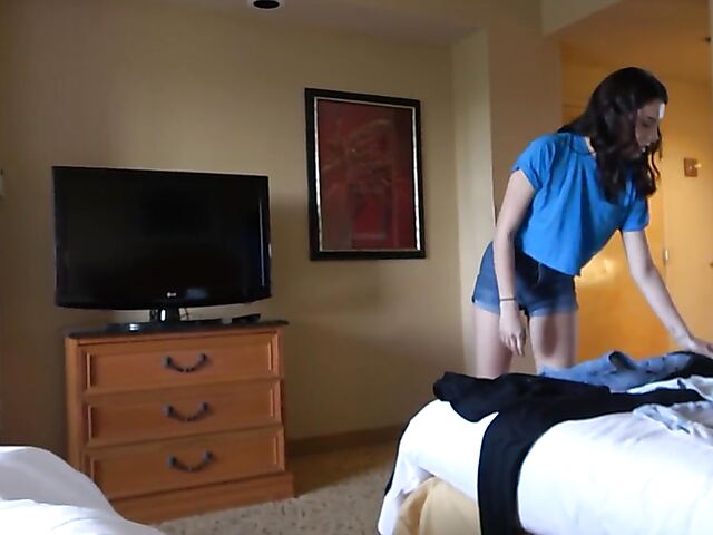 POV fucking in the hotel room with naughty Reyna Delacruz