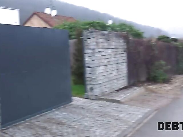 Czech blonde Victoria Pure pays off her debt with sex