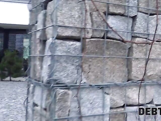 Czech blonde Victoria Pure pays off her debt with sex