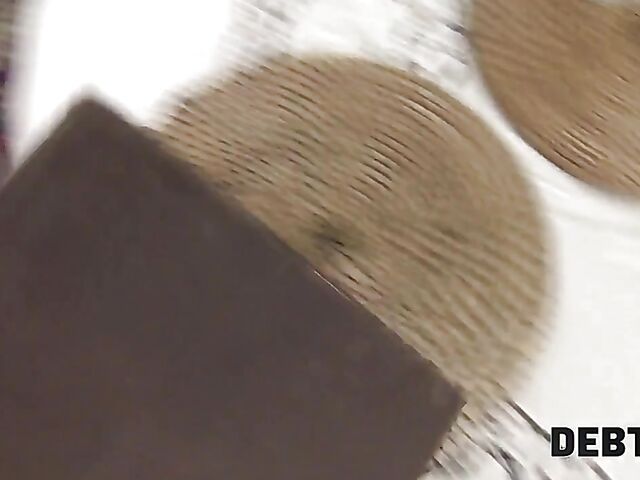 Czech blonde Victoria Pure pays off her debt with sex