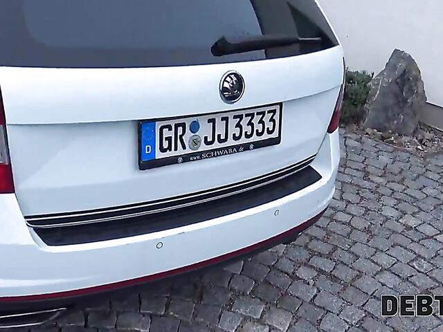 Czech blonde Victoria Pure pays off her debt with sex